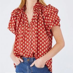 Hunter Bell Millie Top in Autumn Bloom, size: S
